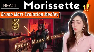 REACTING to Morissette Amon - Bruno Mars Evolution Medley (covers feat. 3RD AVENUE) ♡, AMAZING!!!