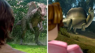 SPINOSAURUS Dinosaur World Mobile VS Filme Jurassic 3! MELHORES CENAS!┃Referências do Dinossauro