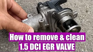 TUTORIAL: How to Remove / Replace & Clean Nissan Qashqai, Renault Megane 1.5 dci EGR valve -12 steps