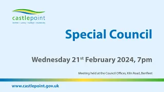 Special Council - Wednesday 21st February 2024