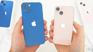 iPhone 13 / iPhone 13 Mini Unboxing, Hands-On & First Impressions! (Blue & Pink)