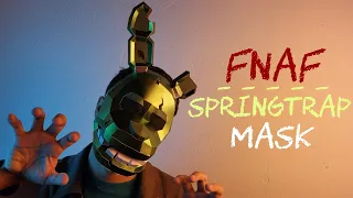 How to make a Springtrap Mask using Paper - DIY FNAF Mask