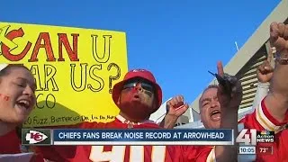 Chiefs fans break noise record