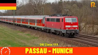 Cab Ride Passau to Munich/München (Germany) Train driver’s view in 4K