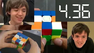 Rubik's cube solved in 4.36 Sec! ( with LL skip ) Phillip Lewicki