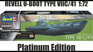 Revell German Submarine Typ VIIc/41 Platinum Edition 1/72