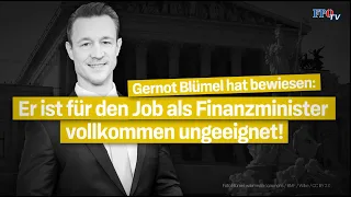 Budget: ÖVP-Blümel ist als Finanzminister völlig ungeeignet!