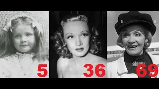 Marlene Dietrich from 2 to 90 years old