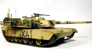 Tiny M1 Abrams built in less than a day || Hasegawa 1/72