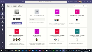 TEAMS- Joining a Microsoft Teams with a Code