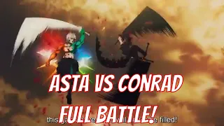 Asta vs Conrad Full Fight | Black Clover English Sub