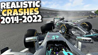 F1 REALISTIC CRASHES 2014 - 2022 #32