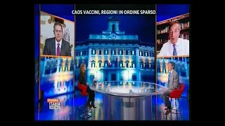 Caos vaccini, regioni in ordine sparso, Stasera Italia - Rete4 31/03/2021