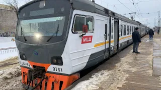 Электропоезд ЭД4МКу-151. Станция Электросталь.