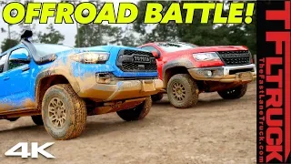 Toyota Tacoma TRD Pro vs Chevy Colorado ZR2 Bison: One Struggles and One Makes It In Texas Mud