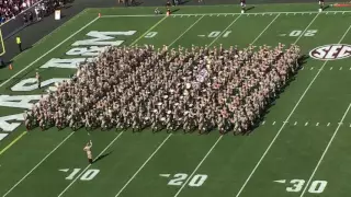 Fightin' Texas Aggie Band First Halftime Show 2016 UCLA Game