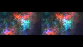 3D SBS | Nebula Milky Way Galaxy Andromeda Space | VR Experience | 2021