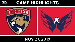 NHL Highlights | Panthers vs. Capitals – Nov. 27, 2019