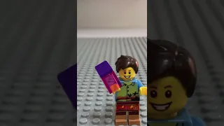 Lego man tries the Grimace shake #lego #legostopmotion #stopmotion #grimace #grimaceshake