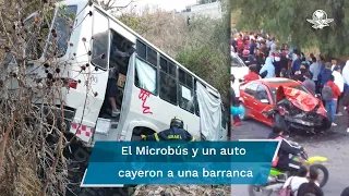 Choque entre microbús y dos autos deja 4 muertos y 10 heridos