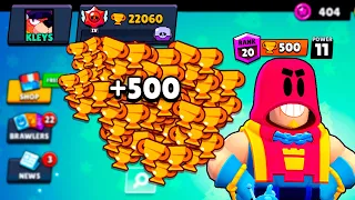 GROM NONSTOP to 500 TROPHIES + Box Opening - Brawl Stars