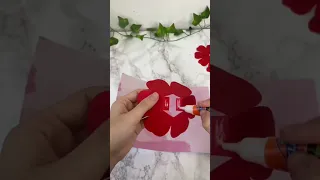 DIY ROSE POP-UP CARD 🌹✨