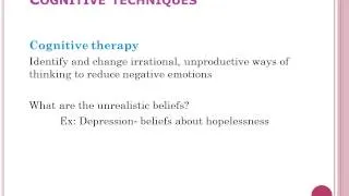 psychological therapies