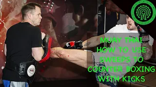 How to use Sweeps in Muay Thai to Counter Aggressive Strikers with Joe Craven and Richard Smith