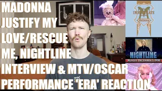 MADONNA - JUSTIFY MY LOVE/RESCUE ME, NIGHTLINE INTERVIEW & MTV/OSCAR PERFORMANCE 'ERA' REACTION