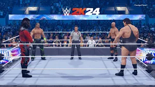 WWE 2K24 - Shawn Michaels Vs Kane Vs Stone Cold Vs Andre The Giant EPIC FATAL 4 WAY MATCH (PS5)