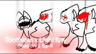 Toothless x Light fury // Season 1 Ep 4 🇷🇺 🇺🇸 TW: LOUD SOUNDS