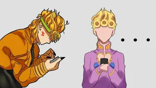 If Dio Texted Giorno JoJo Comic Dub