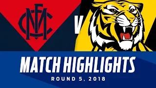 Match Highlights: Melbourne v Richmond | Round 5, 2018 | AFL