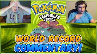 COMMENTATING the NEW POKEMON LEAFGREEN WORLD RECORD SPEEDRUN by Pokeguy!