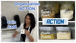 ACTION ORGANISATION TIROIRS et COIN CAFÉ 👌 #haul #action #actionfrance #organisation