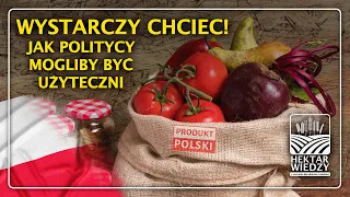 WYSTARCZY CHCIEĆ, CZYLI JAK POLITYCY MOGLIBY BYĆ UŻYTECZNI. | HEKTAR WIEDZY