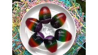 Rainbow Jello Easter Eggs