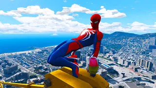 GTA 5 SPIDERMAN Ragdolls Compilation Episode 77- Funny Moments ( Euphoria Physics Showcase)