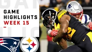 Patriots vs. Steelers Week 15 Highlights | NFL 2018