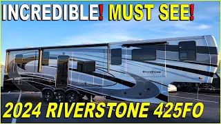 WOW! Front Living Room With A Office! 2024 Riverstone Legacy 425FO Fifth Wheel at Couchs RV Nation