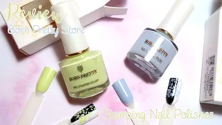 Review Born Pretty Store Blue and Green Stamping Nail Polishes