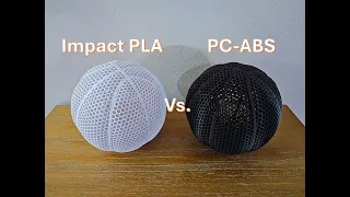 3D Printed Airless Basketball Filament Test: Impact PLA vs. PC-ABS!