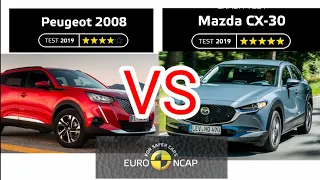 เปรียบเทียบ Peugeot 2008 VS Mazda CX30 มาตรฐานความปลอดภัย Euro Ncap