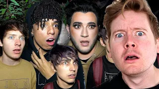 SAM & COLBY Take LARRAY & MANNY to ABANDONED Mansion REACTION! w Wes and Steph!