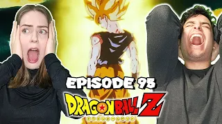 Girlfriend's SHOCKED Reaction To GOKU BECOMING A SUPER SAIYAN!!! DBZ Episode 95