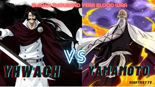 Head Captain Yamamoto vs Quincy King Yhwach Full Fight - 『BLEACH TYBW 4K  #yhwach #yamamoto #bankai