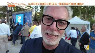 Festa di Fratelli d'Italia: "Sinistra povera illusa"