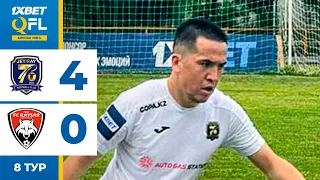 Жетісай 4:0 Қайсар-Жас | 1XBET QFL Бірінші Лига 2024 | 8 тур | Ойынға шолу, 24.05.2024