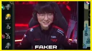 Faker laughing after Fail Flash