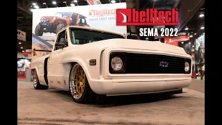 Take a tour of Belltech’s 2022 SEMA booth C10 with Cameron from Cutting Edge Hot Rods